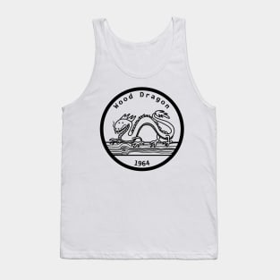 Wood Dragon 1964 Year of the Dragon Black Line Tank Top